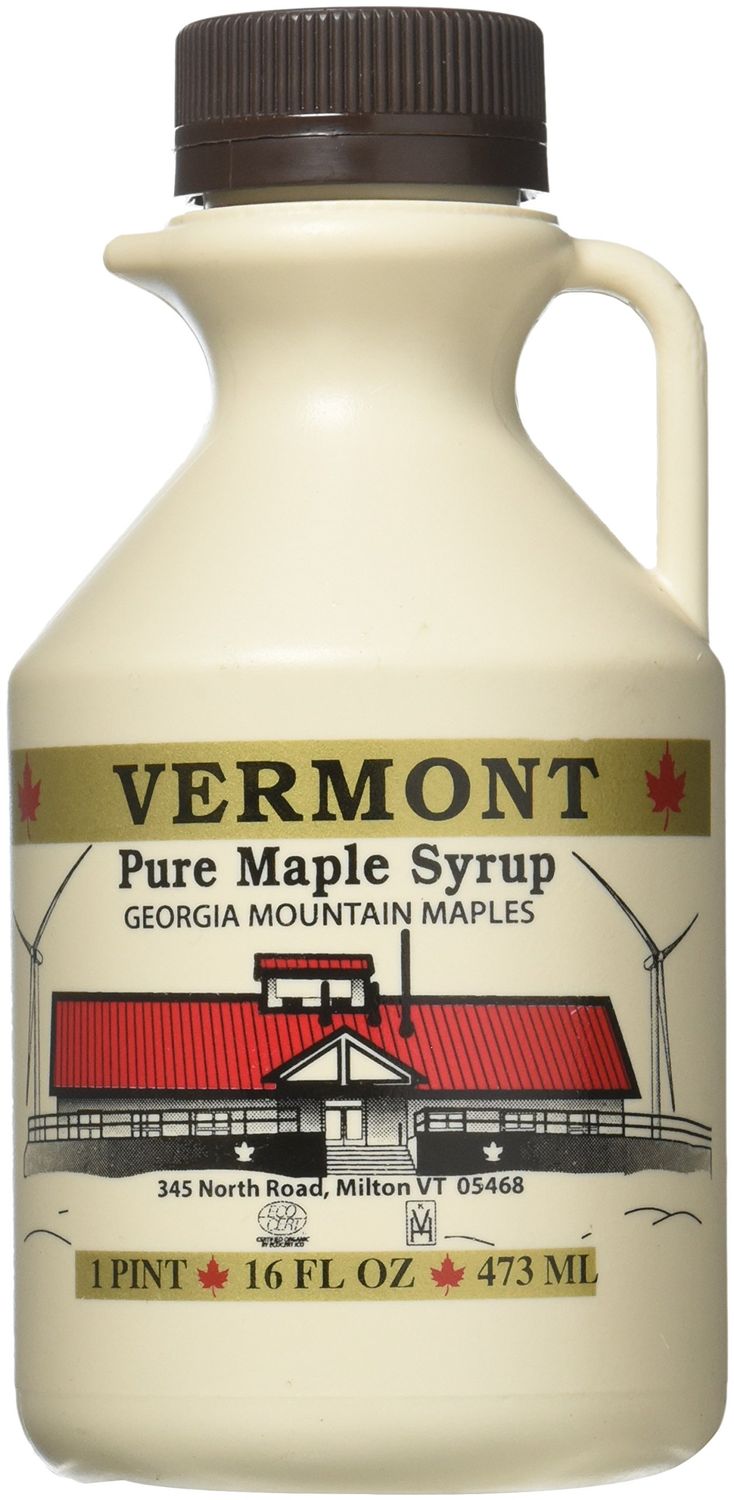 Georgia Mountain Maples of Vermont, Organic Maple Syrup, Amber Color Rich Taste, 16 oz