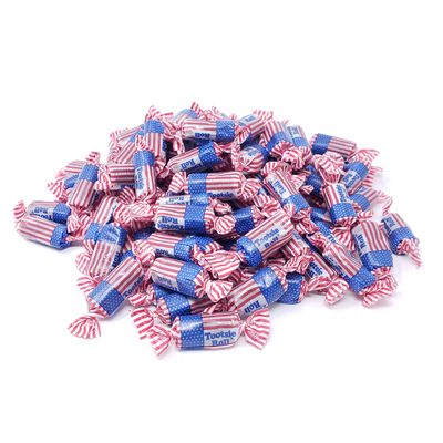 Candy Retailer - Flag Tootsie Rolls - Patriotic Candy - Red White and Blue Candy - Perfect for the 2024 Election - 1 Pound