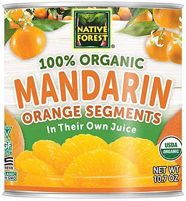 Native Forest Organic Mandarin Oranges - Mandarin Oranges Canned, Organic Mandarins, Organic Oranges, Canned Fruit - 10.7 Ounce (Pack of 6)