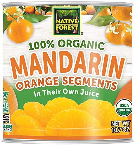 Native Forest Organic Mandarin Oranges - Mandarin Oranges Canned, Organic Mandarins, Organic Oranges, Canned Fruit - 10.7 Ounce (Pack of 6)
