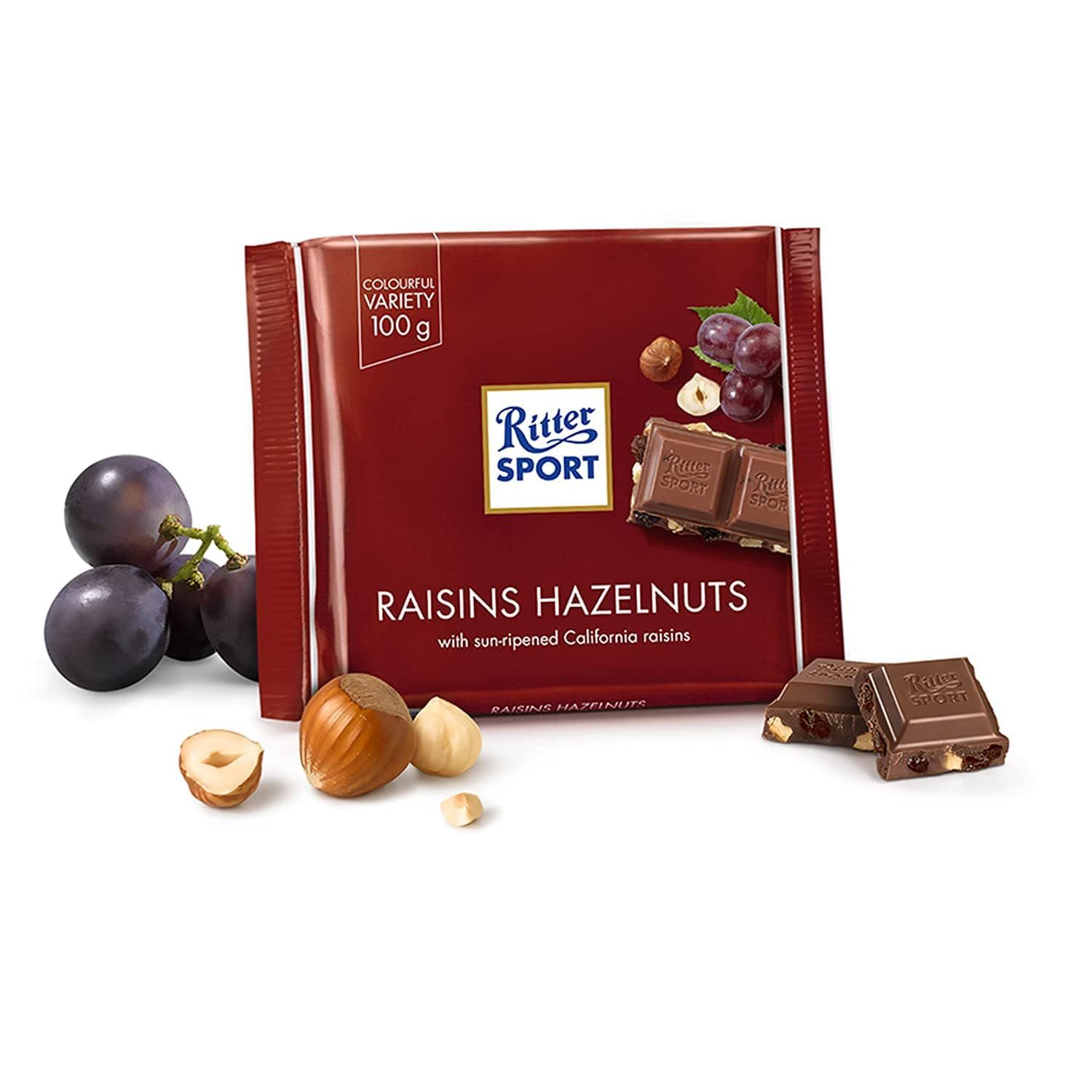 Ritter Sport Rum Trauben Nuss / rum nut grape (3 Bars each 100g) - fresh from Germany