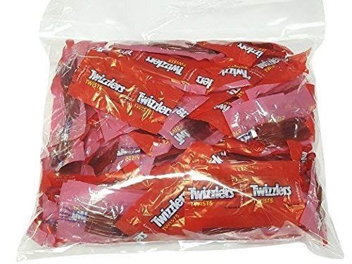 Twizzlers Twists Strawberry Flavored Wrapped Candy 2 Pound Bag  Individually Wrapped