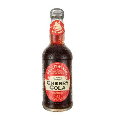 Fentimans Sparkling Cherry Cola - Cherry Soda, Craft Soda, Natural Ingredients, No Artificial Colors, Flavors or Preservatives, All Natural Cola, Botanically Brewed - Cherry, 37.2 oz (Pack of 24)