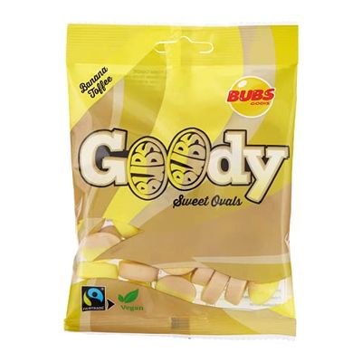 Bubs Goody Sweet Ovals Banana Caramel 2 Pack of 90g