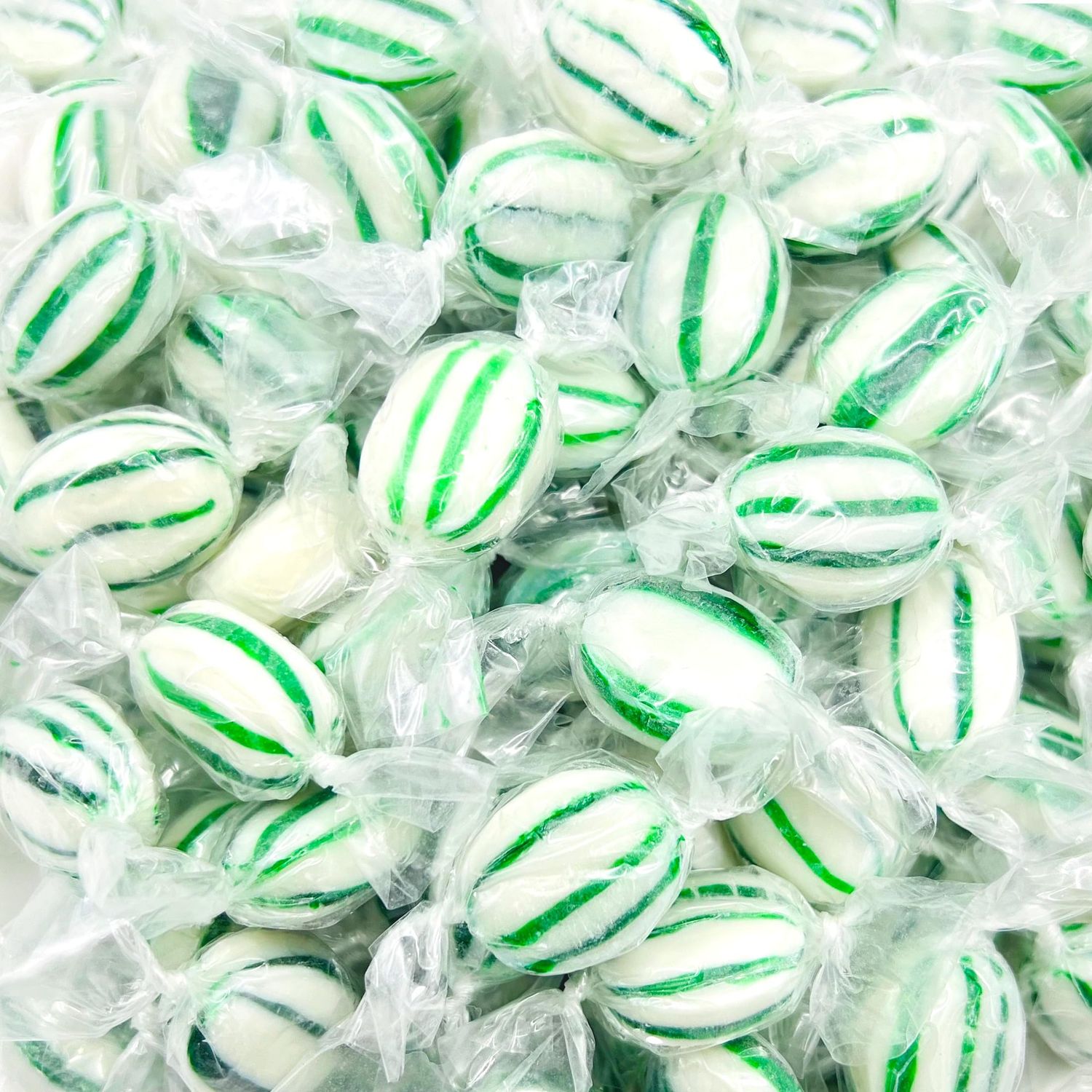 Christmas Spearmint Hard Candy Individually Wrapped (1 Pound Bag - Approx. 70 Count)