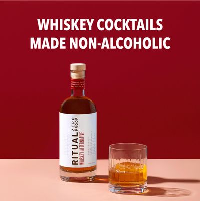 RITUAL ZERO PROOF Whiskey Alternative | Award-Winning Non-Alcoholic Spirit | 25.4 Fl Oz (750ml) | Only 5 Calories | Sustainably Made in USA | Make Delicious Alcohol Free Cocktails