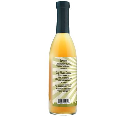 Barrel Roll Bar Essentials Cocktail Mixers - Dirty Martini Mix - Olive Brine - Handcrafted in the USA - Small Batch Drink Mix - Olive Juice - 12.7 Ounce Martini Juice Bottle - Vodka Gin Vermouth Mixer