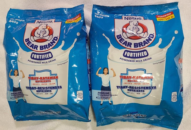 Bear Brand Fortified Powdered Milk 840 grams (x2 pack)