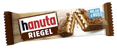 Ferrero Hanuta Riegel Bars 5 pieces 173g Crunchy Candy Wafers