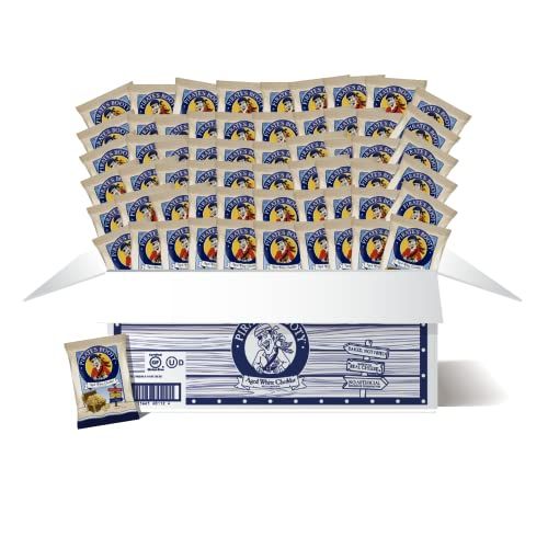 Pirate&#39;s Booty Aged White Cheddar Cheese Puffs, 60ct, 0.5oz Individual Snack Size Bags, Gluten Free, Healthy Kids Snacks, 100 Calorie Snack Packs