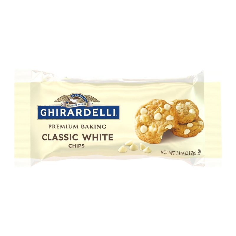 GHIRARDELLI Classic White Premium Baking Chips, 11 OZ Bag (Pack of 6)