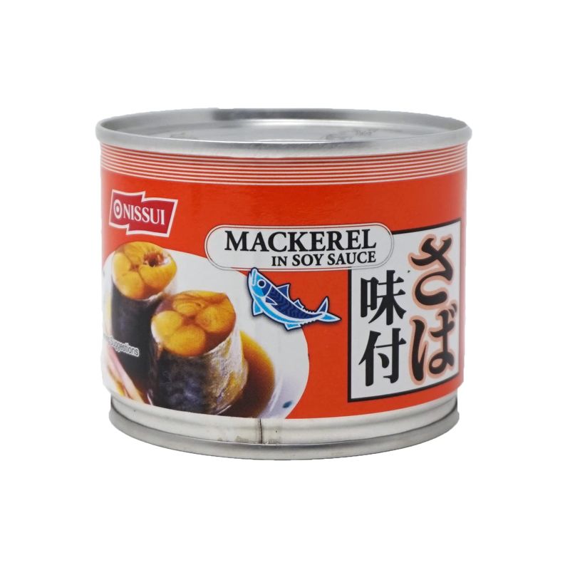 Nissui Canned Mackerel in Soy Sauce 6.7 OZ (Pack of 10)