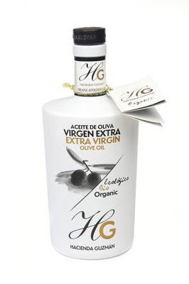 HACIENDA GUZMAN Organic Coupage Extra Virgin Olive Oil, 16.9 FZ