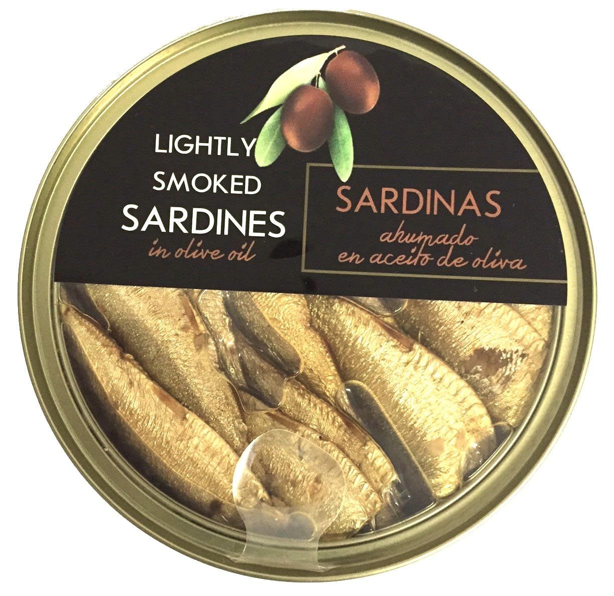 Grilled Catch Wild Caught Brisling Sardines Lightly Smoked in Olive Oil 5.6 oz (Pack of 5)