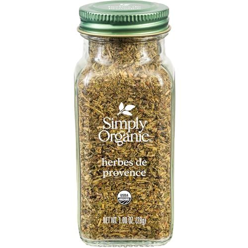 Simply Organic Herbs De Provence, 1-Ounce Jar, French Blend of Aromatic Savory, Thyme, Rosemary, Basil Tarragon &amp; Lavender