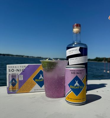 So-Nic, Club Soda + Tonic by Regatta Craft Mixers, All-Natural Ingredients, Gluten-Free, Non-GMO, Case of 24, 7.5oz Sleek Mini Cans