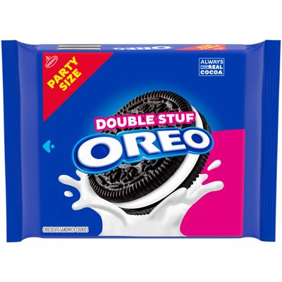 OREO Double Stuf Chocolate Sandwich Cookies, Party Size, 707g