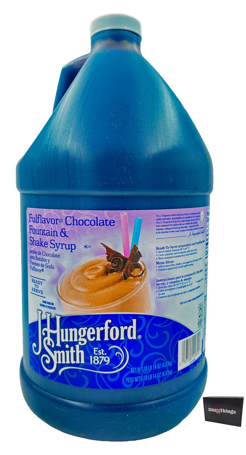 J. Hungerford Smith Chocolate Dessert Fountain Milkshake Syrup, 1 Gallon