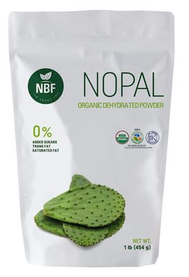NBF, Organic Nopal Powder, Fiber Supplement, Keto, Sugar Free, Gut Support, Ideal for Smoothies, juices and More Drinks, Vegan Friendly, Organic Fiber That Supports Digestion,16 oz