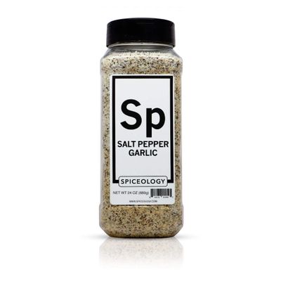 Spiceology - Salt Pepper Garlic - SPG - Use On: Steak, Chicken, Hamburgers, Brisket, Turkey, Stew - BBQ Rub - Seasoned Salt - Spices and Seasonings - Grill Seasoning