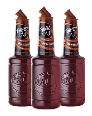 Finest Call Premium Old Fashioned Drink Mix, 1 Liter Bottle (33.8 Fl Oz), Pack of 3
