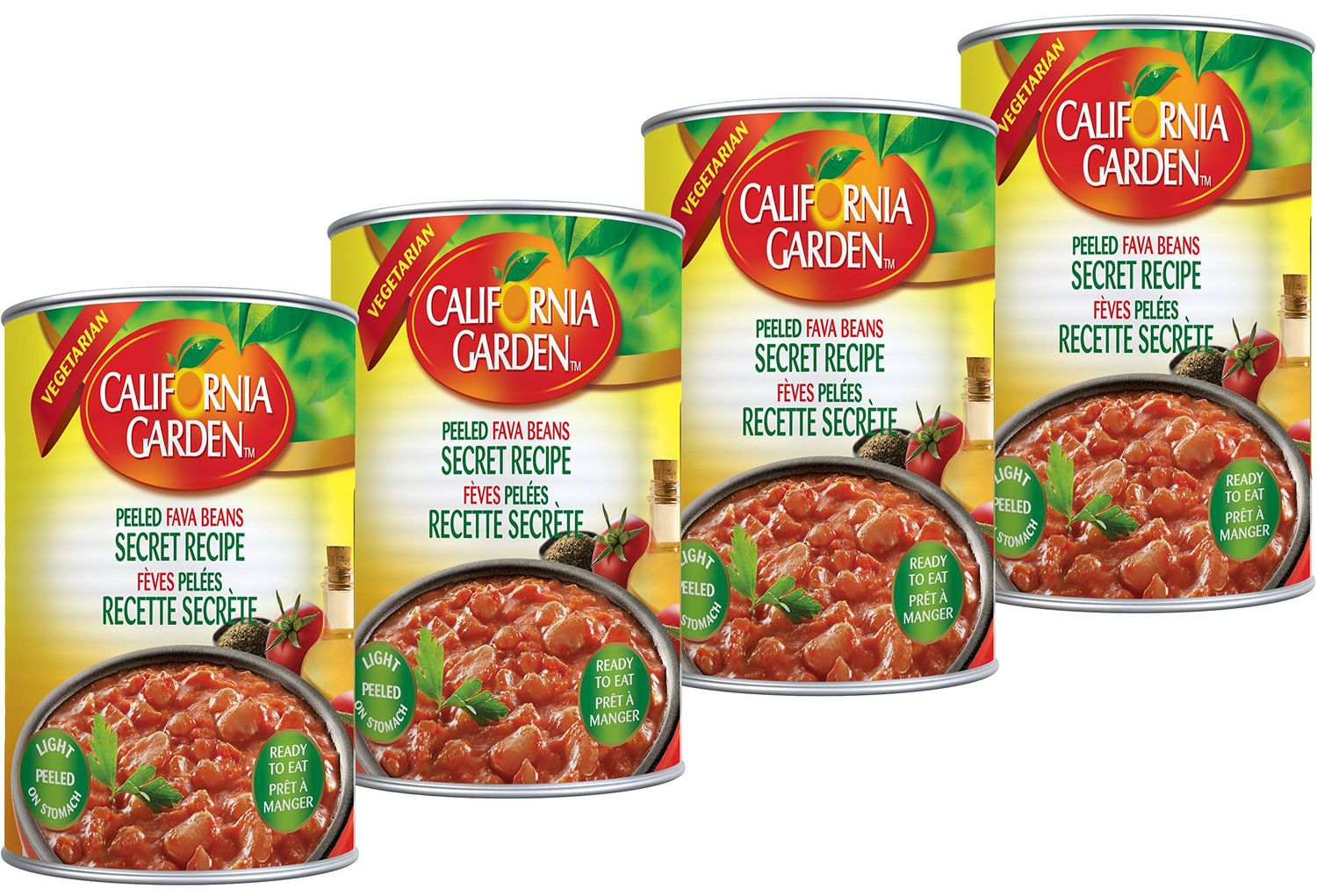 California Garden Peeled Fava Beans Secret Recipe 450g (4 cans)