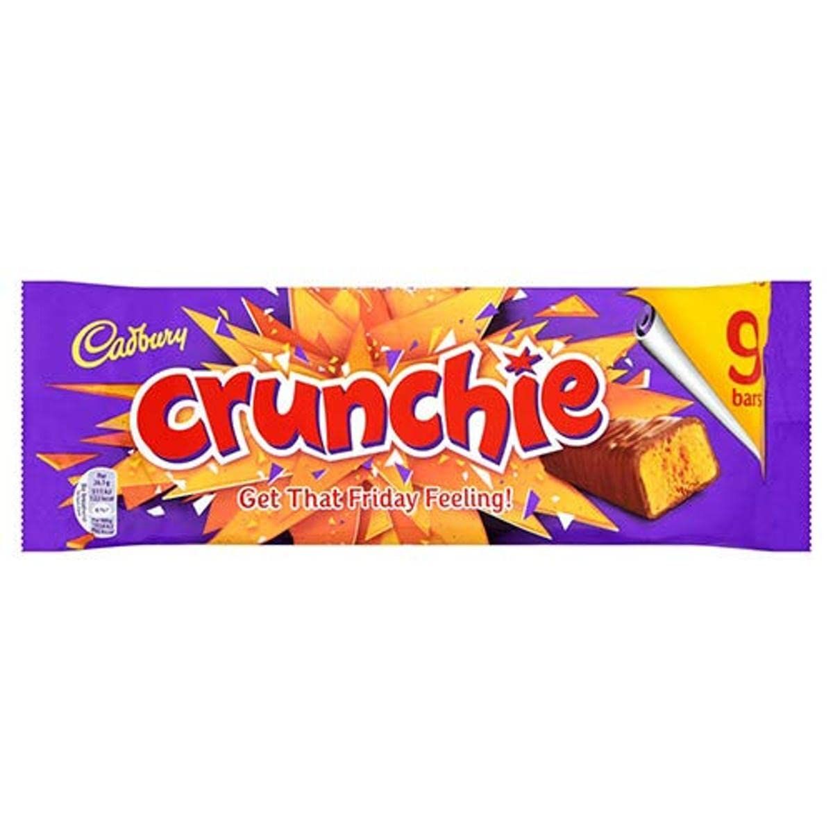 Cadbury Crunchie Chocolate Bar 9 Pack 234.9g