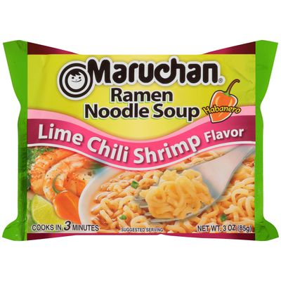 Maruchan Ramen Lime Chili Shrimp, 3 Ounce (Pack of 24)