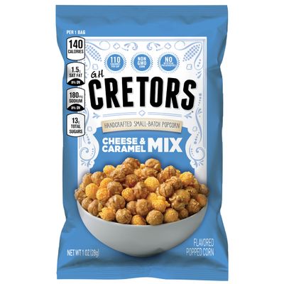 G.H. Cretors Popcorn Cheese &amp; Caramel Mix, 1 Ounce (Pack of 40)