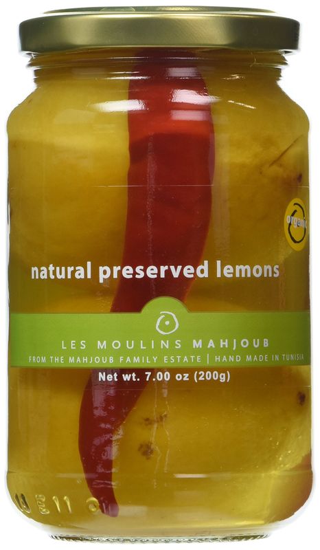 Les Moulins Mahjoub Organic Natural Preserved Lemons, 7 oz