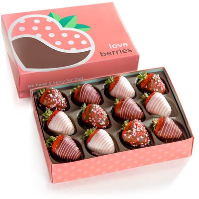 A Gift Inside The Original Love Berries Dipped Strawberries - 12 Berries