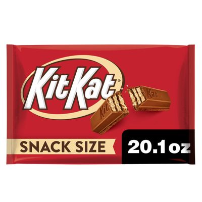 KIT KAT Milk Chocolate Wafer Snack Size, Candy Jumbo Bag, 20.1 oz