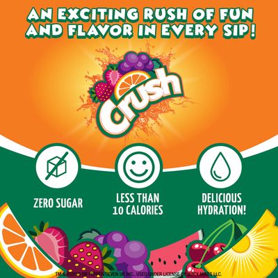 Crush- Powder Drink Mix - Sugar Free &amp; Delicious (Classic Variety, 30 Sticks)