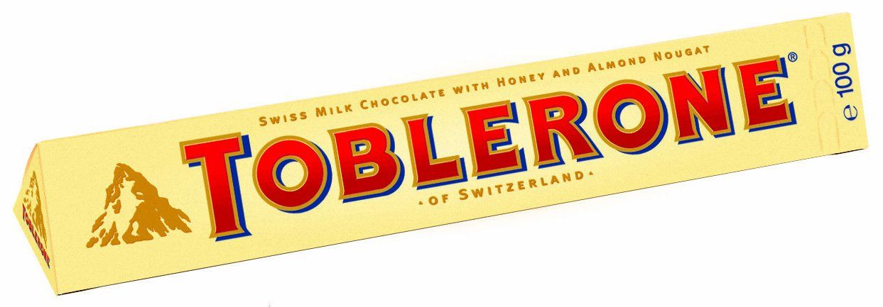 Toblerone Swiss Milk Chocolate with Honey and Almond Nougat, 3.52-Ounce Bars (Pack of 20)