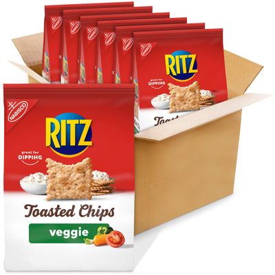 Ritz Toasted Chips Veggie, 6 - 8.1 oz Bags