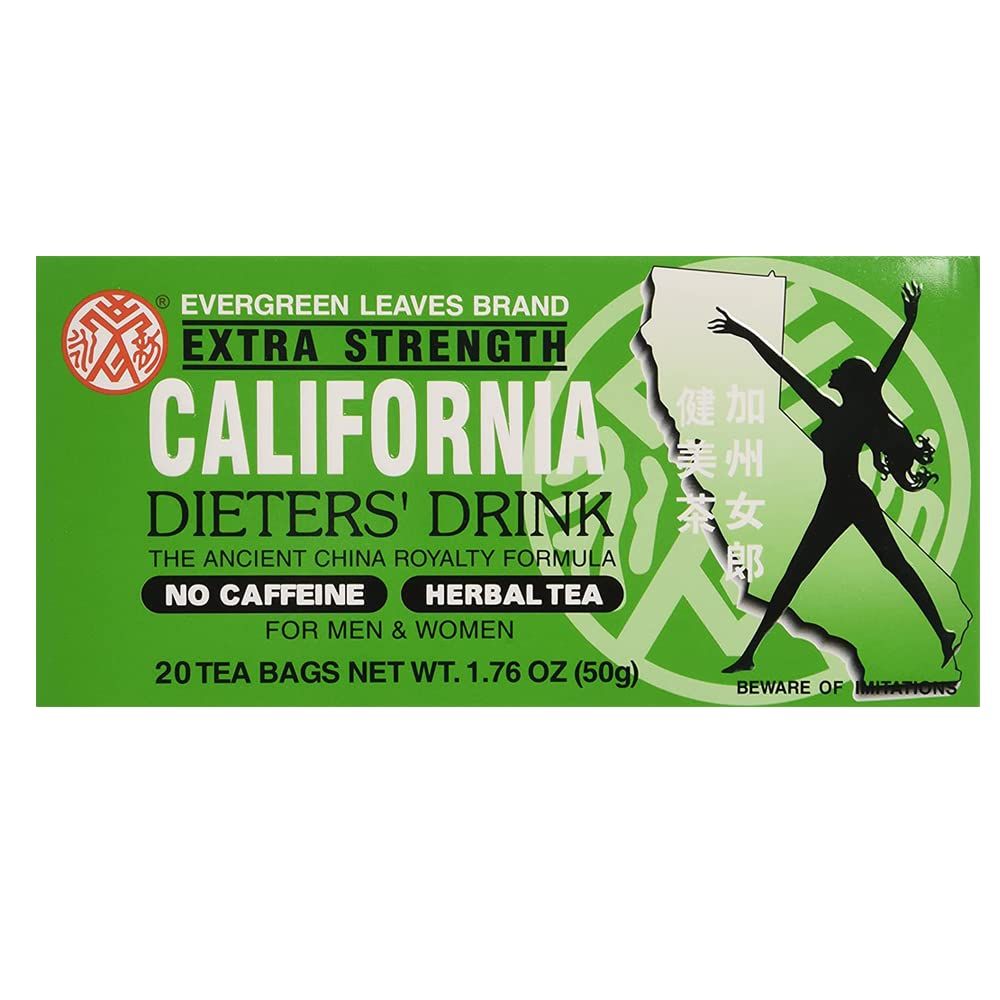 Extra Strength California Dieter&#39;s Tea Delight For Men and Women 20 Count, 2 pack