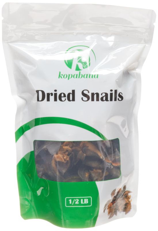Kopabana Dried African snails| For Stewing or grilling| Various sizes| 4 oz
