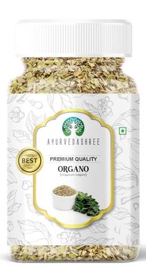 AYURVEDASHREE Oregano Seasoning 100gm PET Jar ~ All Natural | Vegan | NON-GMO | Indian Spice | Dried Herbs For Cooking &amp; Sprinkle