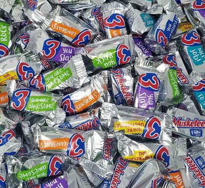 3Musketeers Fun Size Milk Chocolate Candy Bars - Induvidually Wrapped - Perfect for Parties and Snacking - Bulk Pack - 1 Pound (Pack of 1)