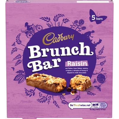 Original Cadbury Brunch Bar Raisin Pack Imported From The UK England