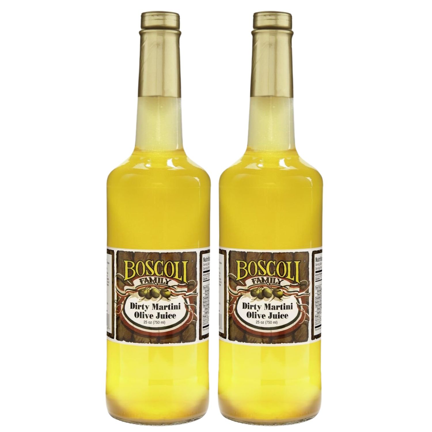 Boscoli Dirty Martini Olive Juice 25 ounce (Pack of 2)