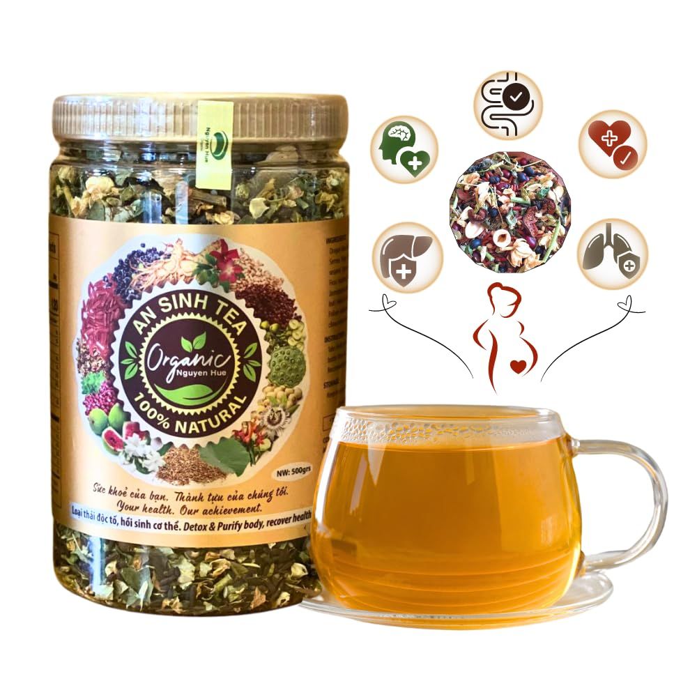 An Sinh Tea Herbal Tea Variety Pack - Liver Detox Tea - Sleep Tea For Bedtime - 60 cups - Non Caffeinated, Relax, Reduce Cholesterol, Migraine, Fatigue, Stress, Promoting Sleep