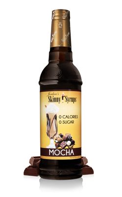 Jordan&#39;s Skinny Syrups Sugar Free Coffee Syrup, Mocha Flavor Drink Mix, Zero Calorie Flavoring for Chai Latte, Protein Shake, Food &amp; More, Gluten Free, Keto Friendly, 25.4 Fl Oz, 1 Pack