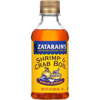Zatarain&#39;s Garlic &amp; Onion Shrimp &amp; Crab Boil, 8 fl oz (Pack of 12)