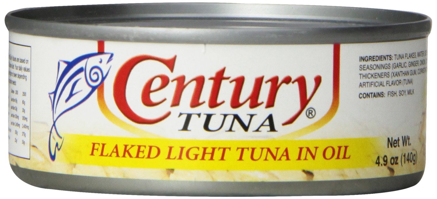 Century Tuna Flaked Light Tuna in Oil | High in Protein and Rich in Omega 3 DHA Canned Tuna, 4.9 Ounce (Pack of 12)