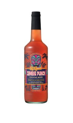 BG Reynolds Natural Tiki Cocktail Mixer, Zombie Punch - Tropical Pomegranate, 750ml