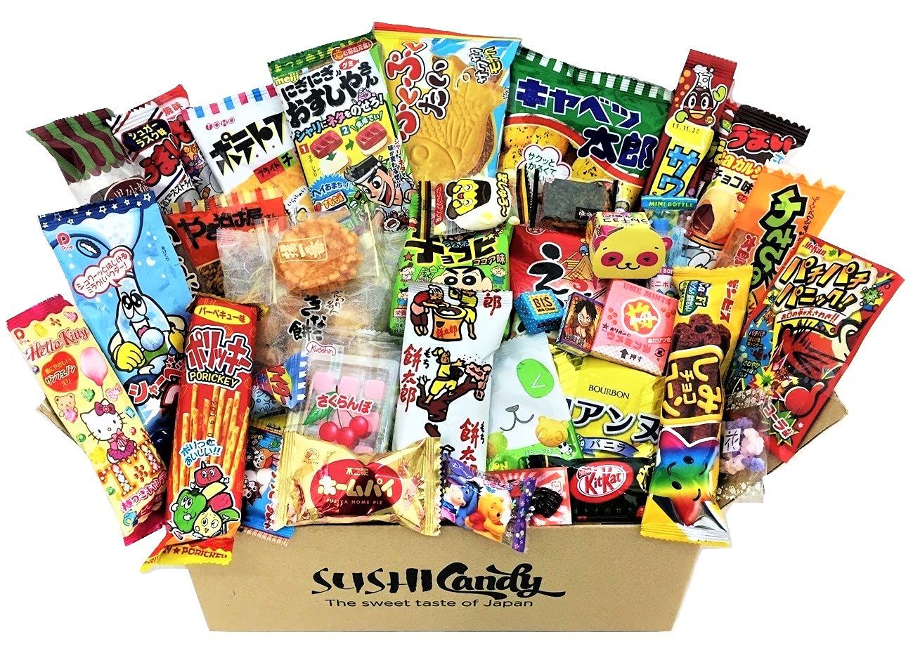 40 Japanese Candy &amp; snack box and other popular sweets (box)