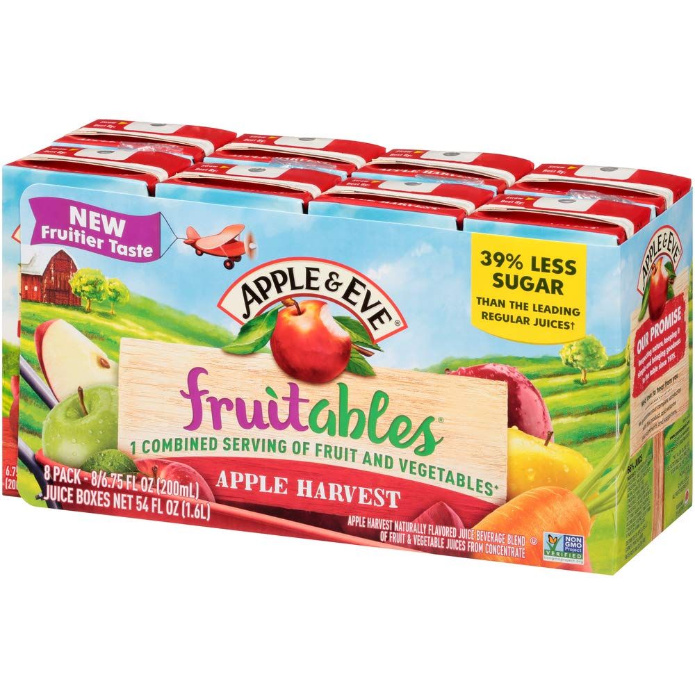 Apple &amp; Eve Fruitables, Apple Harvest Juice, 8 Count, Pack of 1