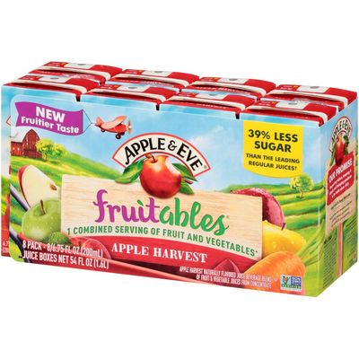 Apple &amp; Eve Fruitables, Apple Harvest Juice, 8 Count, Pack of 1