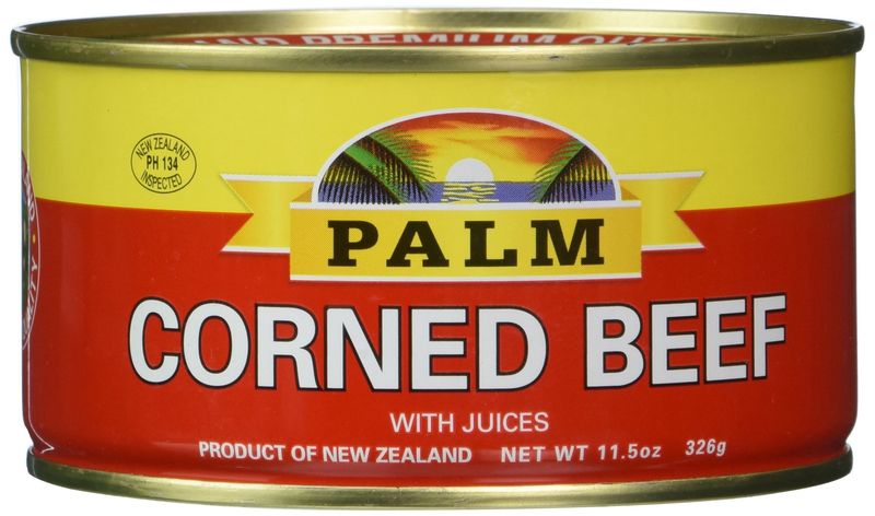 Palm Corned Beef - Premium Quality From New Zealand - 12 x 11.5 Oz (326 grams)